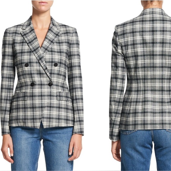 Theory Double-Breasted Angled Yukon Blazer – Size 2 – Virgin Wool Blend - Picture 5 of 13